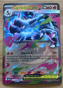 Mega Charizard X ex - 013/094 - Pokemon Phantasmal Flames +1 Bonus Card - Image 1