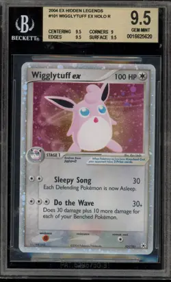 Pokemon Wigglytuff ex EX Hidden Legends Holo #101 DAMAGED SLAB BGS 9.5 - Image 1