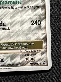 Zacian LV. X SWSH135 SWSH: Sword & Shield Promo Cards Holo Celebrations Pokemon - Image 3