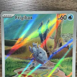 Pokemon Frigibax 208/193 Sv02: Paldea Evolved Illustration Rare Full Art Holo - Image 3