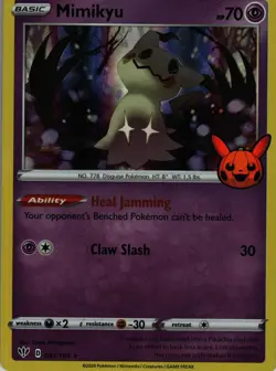 Mimikyu 081/189 Rare Darkness Ablaze Pokemon Reverse Holo Lightly Played - Image 1