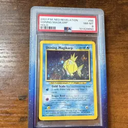 Pokemon Shining Magikarp Neo Revelation **Double Holo** 66/64 PSA 8 Unlimited - Image 1