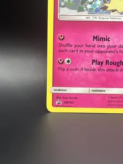 Mimikyu SM163 Sun & Moon Black Star Promo Holo Team Up Pokemon TCG - Image 5