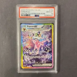 Pokemon Espeon ex Prismatic Evolutions Special Illustration Rare #155 PSA 10 - Image 1