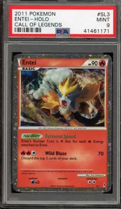 Pokemon Entei Call of Legends Shiny Holo Rare #SL3 PSA 9 Mint - Image 1