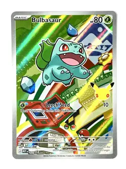 First Partner Illustration 037 038 039 Bulbasaur Charmander Squirtle Pokemon TCG - Image 3