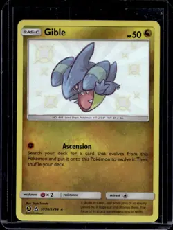 2019 Pokemon SM Hidden Fates Gible Shiny Rare Holo #SV38/SV94 - Image 1