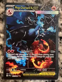 MEGA CHARIZARD X EX 125/094 SIR 2025 POKEMON PHANTASMAL FLAMES MEGA EVOLUTION - Image 1