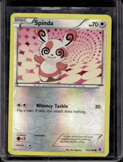 2012 Pokemon Black & White Boundaries Crossed Spinda Reverse Holo #115/142 - Image 1