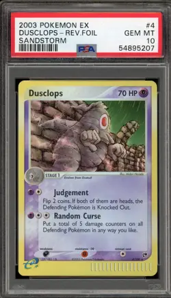 Pokemon Dusclops EX Sandstorm Reverse Holo Rare #4 PSA 10 Gem Mint - Image 1