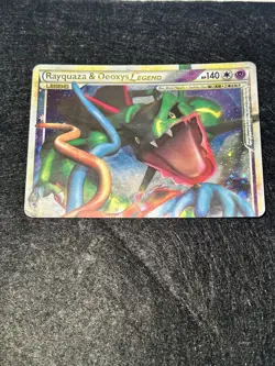 Rayquaza & Deoxys LEGEND 89/90 Undaunted Full Art Ultra Rare Pokemon TCG LP - Image 1