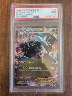 2013 POKEMON BLACK & WHITE PLASMA STORM #95 BLACK KYUREM EX PSA 9 - Image 1