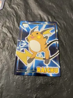 1999 Pokemon Meiji Promo Embossed Raichu Near Mint - Image 1