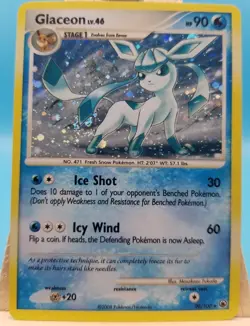 Glaceon - 20/100 - Pokemon - Rare Cosmos Holo - Majestic Dawn - (LP) Swirl - Image 2