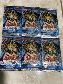 Yugioh Dark Crisis 1ST EDITION - 6 Booster Packs Lot - Factory Sealed - Image 1