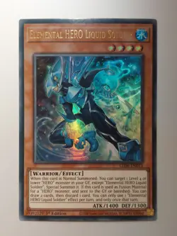 Yu-Gi-Oh! Elemental HERO Liquid Soldier LED6-EN013 1st Edition Ultra Rare - Image 1