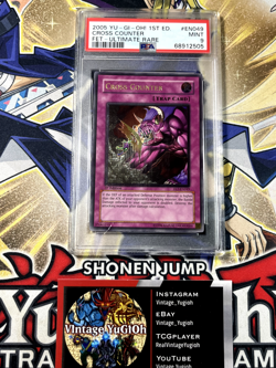 Yugioh PSA 9 Cross Counter FET-EN049 1st Edition Ultimate Rare CLEAN - Image 1
