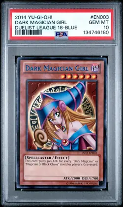 Dark Magician Girl DL18-EN003 Blue Duelist League 18 Yugioh PSA 10 *180 - Image 1