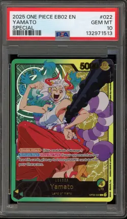 One Piece CCG Yamato EB02 Special OP06-022 PSA 10 Gem Mint - Image 1