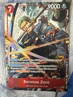 One Piece Roronoa Zoro EB04-007 ALT ART ENGLISH OP15 - Image 1