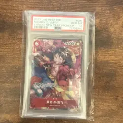 2023 One Piece Monkey D Luffy Chinese New Year Promo P-001 PSA 10 Gem Mint - Image 1