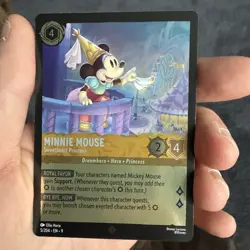 Minnie Mouse - Sweetheart Princess 5/204 Disney Lorcana Fabled SUPER RARE FOIL - Image 1