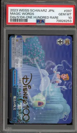Weiss Schwarz Magic Words Disney100 One Hundred Rare JPN Dds/S104-097HND PSA 10 - Image 1