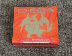 Pokemon Sealed XY Evolutions Charizard Elite Trainer Box w/ Acrylic Case - Image 2