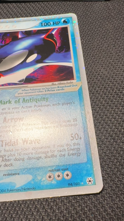 Kyogre ex (Holo Ultra Rare) 94/101 EX Hidden Legends 100 HP Pokemon Card - Image 2