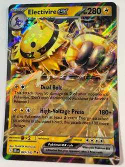 Pokemon Electivire ex 069/182 Destined Rivals Double Rare Holo NM - Image 1