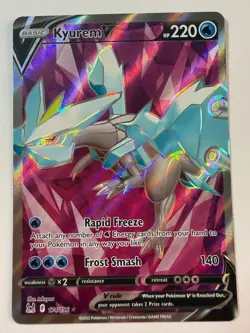 Pokemon Kyurem V 174/196 Swsh11: Lost Origin Ultra Rare Full Art Holo 220 HP - Image 1