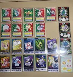 Pokemon Carddass, Sealdass, Topsun Mixed Lot Bandai Japanese Cards Vintage Rare - Image 1