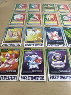 Pokemon Carddass, Sealdass, Topsun Mixed Lot Bandai Japanese Cards Vintage Rare - Image 4