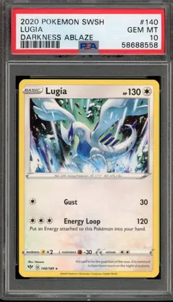 Pokemon Lugia Darkness Ablaze Rare #140 PSA 10 Gem Mint - Image 1