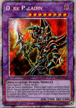 2023 Yu-Gi-Oh! Dark Paladin RA03-EN126 Prismatic Secret Rare 1st Ed NM Fusion - Image 1