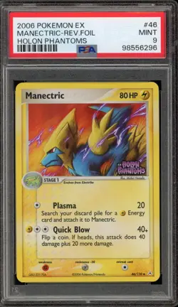Pokemon Manectric EX Holon Phantoms Reverse Holo Rare #46 PSA 9 Mint - Image 1