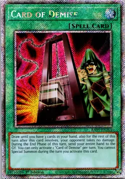 2023 Yu-Gi-Oh! Card of Demise RA03-EN265 Prismatic Secret Rare 1st Ed NM Spell - Image 1