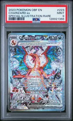 2023 Pokemon Obsidian Flames Charizard Ex #223 MINT PSA 9 Special Illus. Rare - Image 1