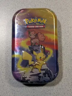 Pokemon TCG Kanto Power Mini Tin 2019 Pikachu Eevee K19 NEW Evolutions - Image 1