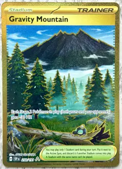 Gravity Mountain 250/191 Gold Secret Rare Surging Sparks Pokemon Card NM - Image 1