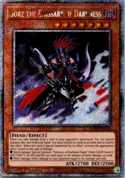 2023 Yu-Gi-Oh! Gorz the Emissary of Darkness RA03-EN210 Super Rare 1st Ed NM - Image 1