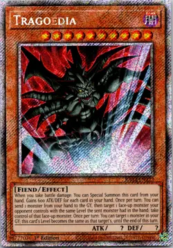 2023 Yu-Gi-Oh! Tragoedia RA03-EN223 Prismatic Secret Rare 1st Ed NM Fiend - Image 1