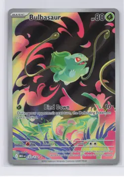 Pokemon TCG Bulbasaur 133/132 Mega Evolution Full Art Illustration Rare Holo NM - Image 1