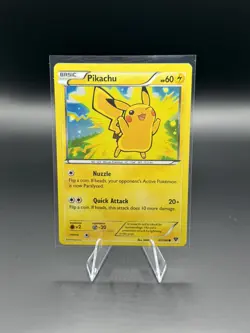 Pokemon TCG XY Pikachu 42/146 Lego Movie Promo Cosmos Holo LP - Image 1