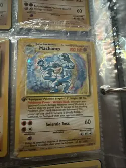 Pokemon TCG Machamp Holo Rare 1st Edition Still Sealed - Image 1