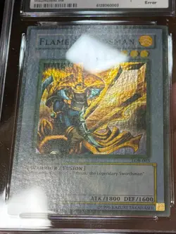 Flame Swordsman LOB-003 1st Edition Faded Wavy Yu-gi-oh! CGC 8.5 Nm/mint+ *002 - Image 4