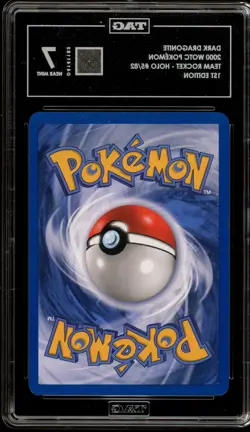 Pokemon Dark Dragonite Team Rocket 1st Edition Holo Rare #5 TAG 7 - Image 2