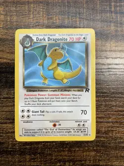 Pokemon TCG Dark Dragonite Card 22/82 - Image 1