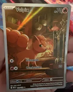 Pokemon Vulpix 138/132 Illustration Rare Holo Mega Evolution Card Mint - Image 1