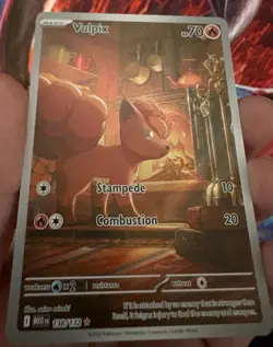 Pokemon Vulpix 138/132 Illustration Rare Holo Mega Evolution Card Mint - Image 3